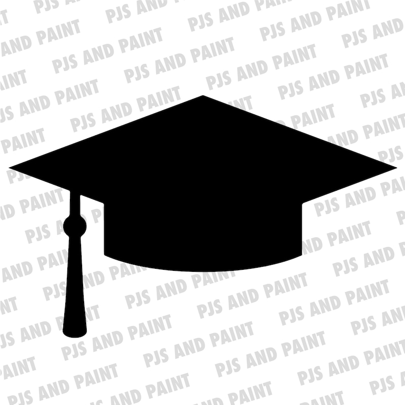 May include: Black graduation cap with a tassel. The cap is a symbol of academic achievement and is often worn at graduation ceremonies.