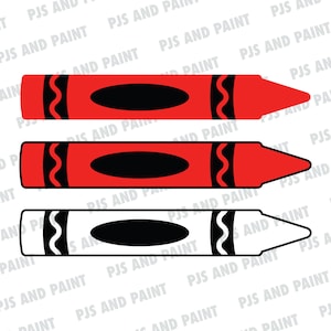 Crayon SVG, Vector Crayon, School Crayon SVG, Crayon SVG, Crayon Clipart, Crayon Cut File, eps, pdf, dxf, svg, png, Digital Download