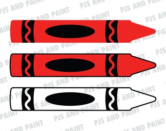 Crayon SVG, Vector Crayon, School Crayon SVG, Crayon SVG, Crayon Clipart, Crayon Cut File, eps, pdf, dxf, svg, png, Digital Download