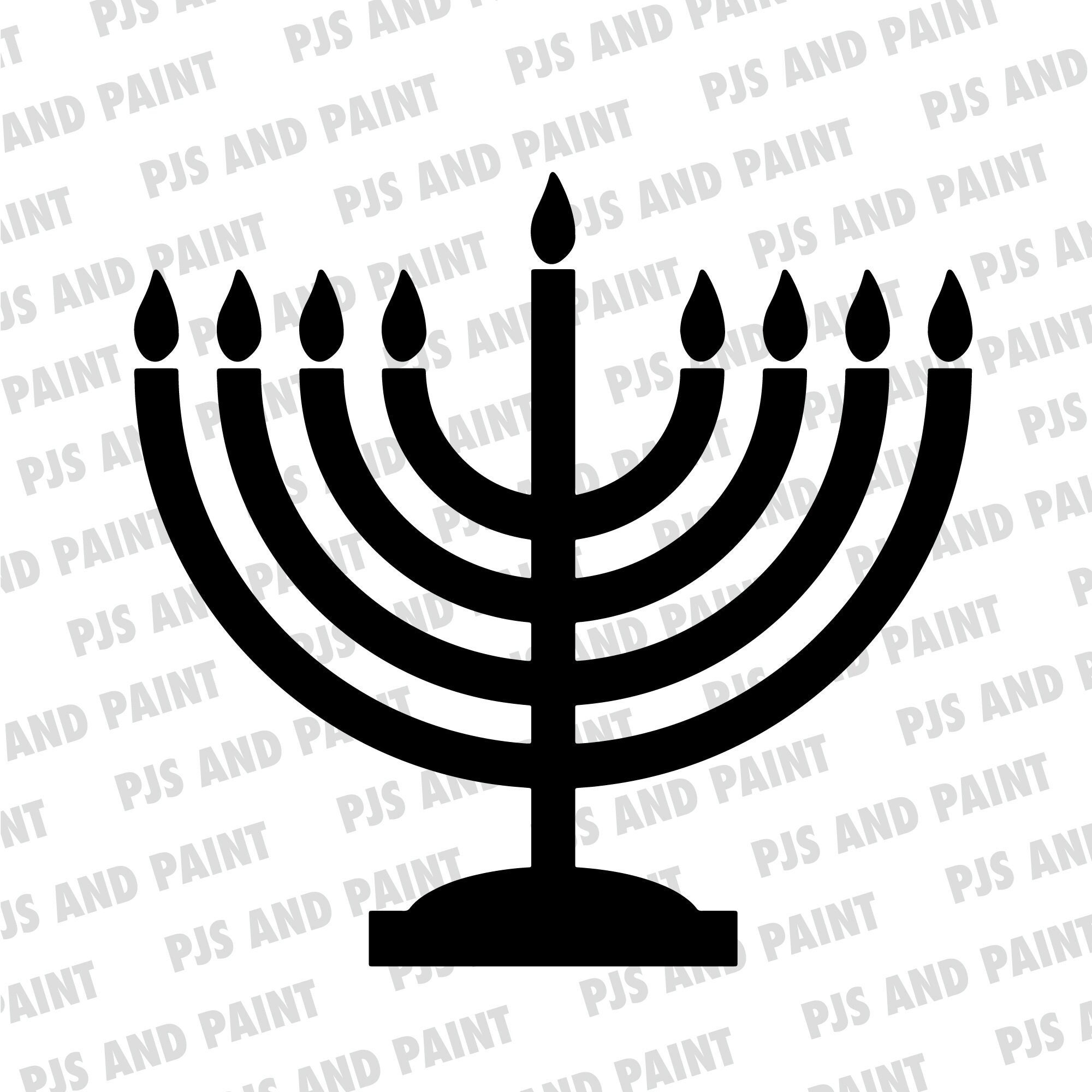 Menorah SVG Menorah Silhouette Svg Menorah Cut File - Etsy UK
