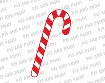 Candy Cane SVG, red candy cane svg, christmas candy cane svg, digital download, candy cane dxf, svg, png, pdf, eps