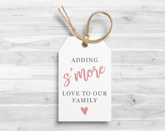 S’more Baby Shower Favor Tags, S’mores Tags, Printable S’mores Favor Tags, Baby Shower Tags, Shower Tags, Instant Download Favors #6