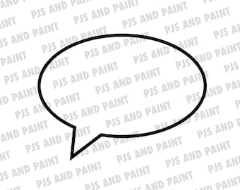 Speech bubble outline svg, vector speech bubble, text bubble, comic speech bubble svg, dxf, png, pdf, eps, jpg