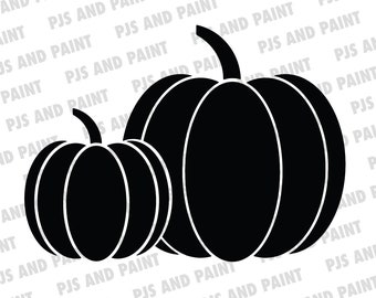 Two Pumpkins SVG, Pumpkin SVG, Pumpkin Vector, Fall Pumpkin Clip Art, Pumpkin Cut File, dxf, png, pdf, svg, Instant Download