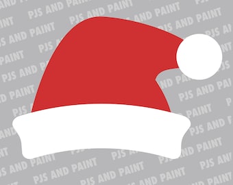 Santa Hat SVG, Santa hat cut file, Santa SVG, Santa hat clipart, Christmas SVG, Santa svg, dxf, eps, png, pdf