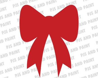 Red Ribbon SVG, Red Bow svg, Christmas ribbon svg, Christmas ribbon clipart, red christmas bow svg, png, dxf, pdf, eps