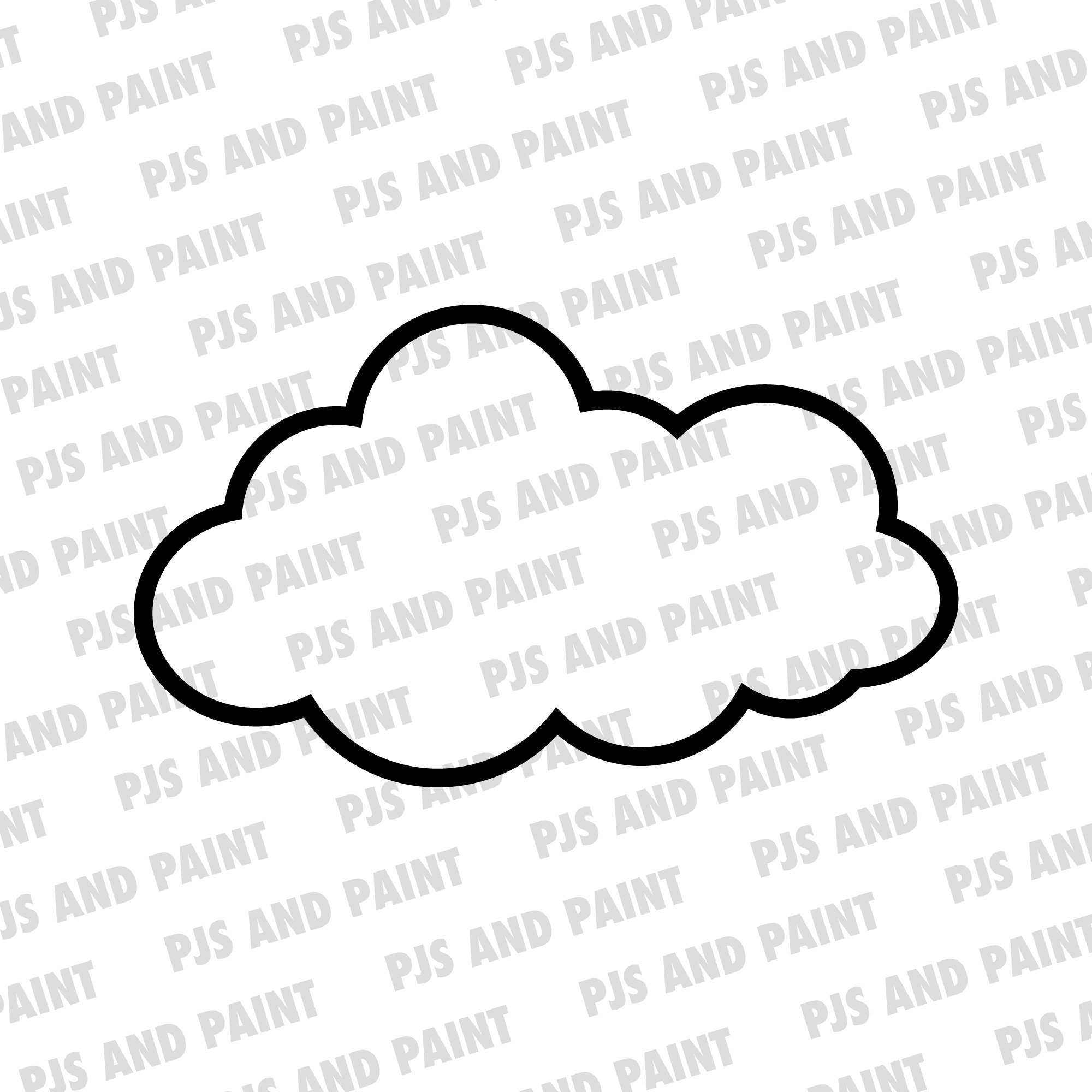 Cloud Svg Cloud Outline Svg Cloud Shape Vector Cloud Svg - Etsy UK