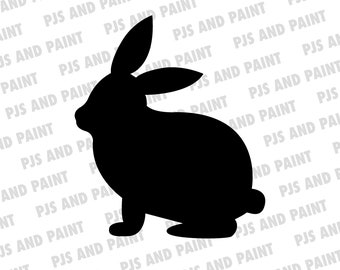 Bunny SVG, Easter Bunny svg, Bunny clipart, Bunny Silhouette Digital Download, Bunny dxf, svg, png, pdf, eps