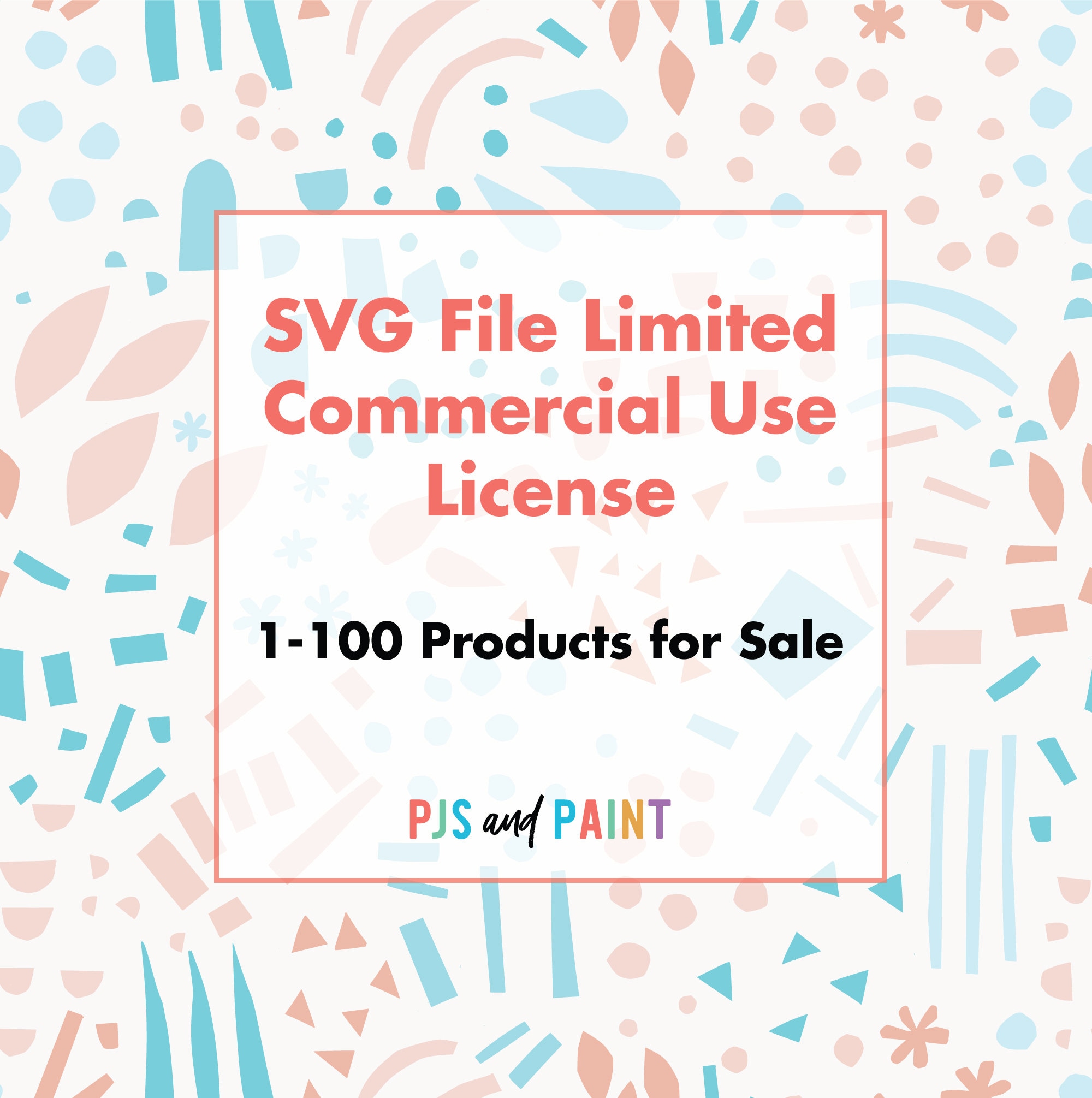 SVG File Limited Commercial Use License - Etsy