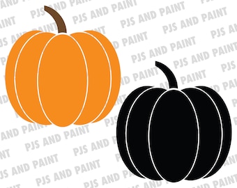 Vector Pumpkin, Pumpkin SVG, Pumpkin Vector, Fall Pumpkin Clip Art, Pumpkin Cut File, dxf, png, pdf, svg, Instant Download