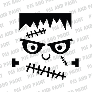Frankenstein Face SVG, Frankenstein Face, Halloween svg, Frankenstein SVG, Digital download