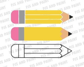 collections with pencil svg clip art clipart design svg files png files eps files dxf files pdf files silhouette files cricut files cut files by jolivettedesigns on etsy