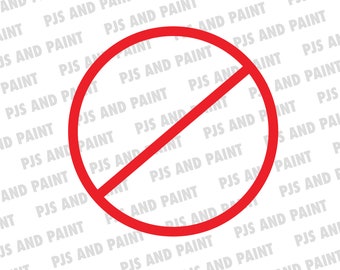 No Symbol SVG, No Sign svg, restricted symbol svg, Don't sign svg, dxf, eps, png, pdf