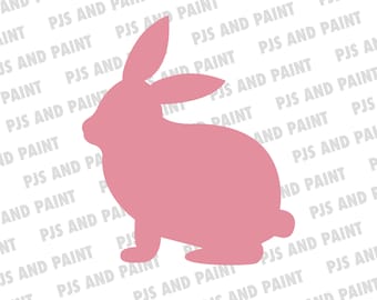 Bunny SVG, Easter Bunny svg, Bunny clipart, Bunny Silhouette Digital Download, Bunny dxf, svg, png, pdf, eps