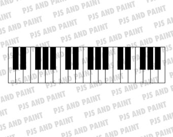 Piano keys svg, Piano keyboard svg, piano keys cut file, svg, dxf, png, pdf, eps, jpg