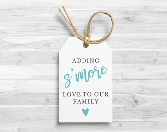 S’more Baby Shower Favor Tags, S’mores Tags, Printable S’mores Favor Tags, Baby Shower Tags, Shower Tags, Instant Download Favors #7