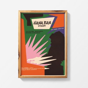 Hania Rani x gig poster