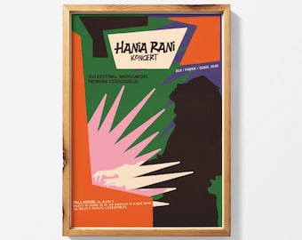 Hania Rani x gig poster