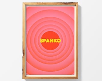 Spanko x gig poster