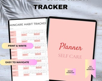 Self Care Habit Tracker Printable - Etsy