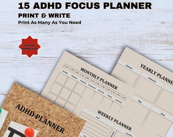 ADHD Daily Planner — Focus & Productivity Agenda