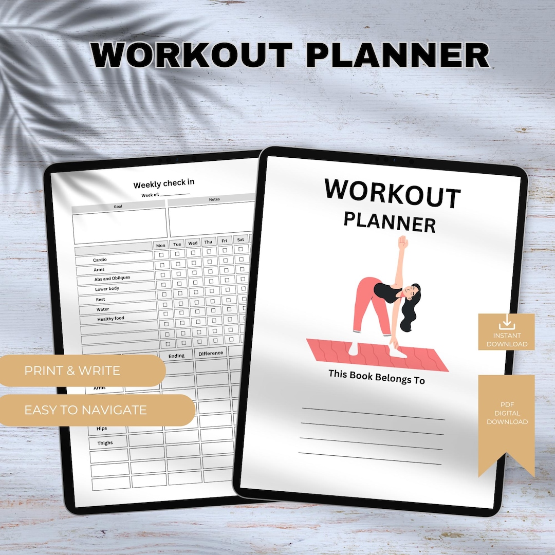 Fitness Planner Printable — Weight Loss Journal - Etsy