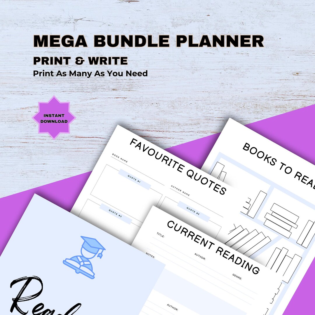 Mega Planner Bundle — Ultimate Organizer Pack - Etsy