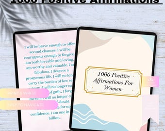 Libro di affermazioni positive: 1000 per le donne e l'amore per se stesse