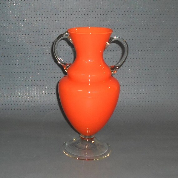 Vintage Villeroy Boch Glass Flower Vase 1970s Amphora Etsy