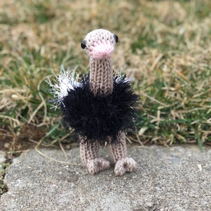 Mini Ostrich - Circular Knitting Machine Pattern - PDF