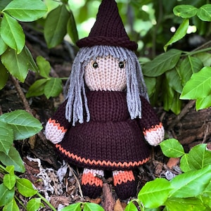 Witch Doll - Circular Knitting Machine PDF Pattern