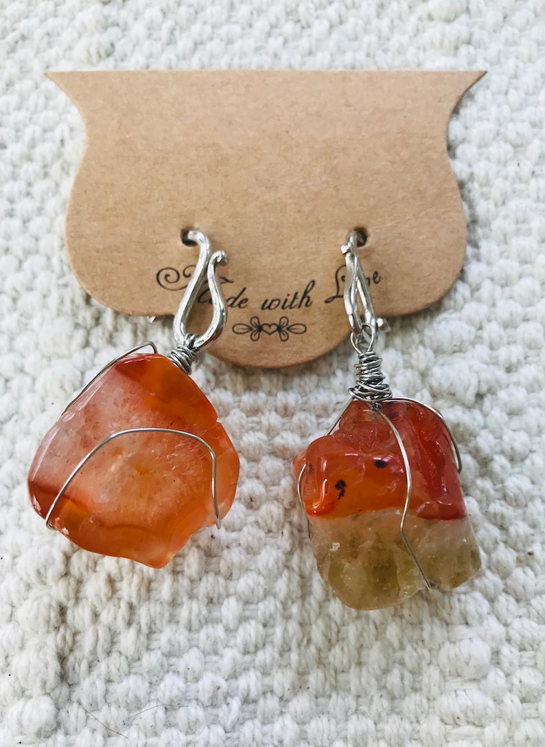Red Agate Ear Weights