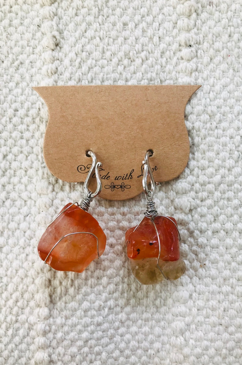 Red Agate Ear Weights