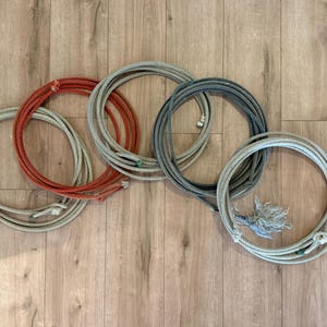 Corda da cowboy del Montana usata, vera corda da lazo, decorazioni western, decorazioni rustiche, materiale per artigianato, colori disponibili