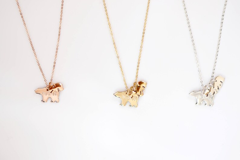 Baby Bear Necklace Mama Bear Mother/'s Necklace Mama Bear Necklace