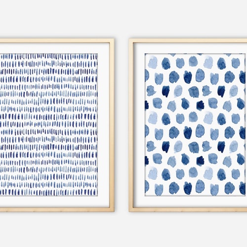 Indigo Architectural Prints European Facades 4 Indigo Blue Etsy