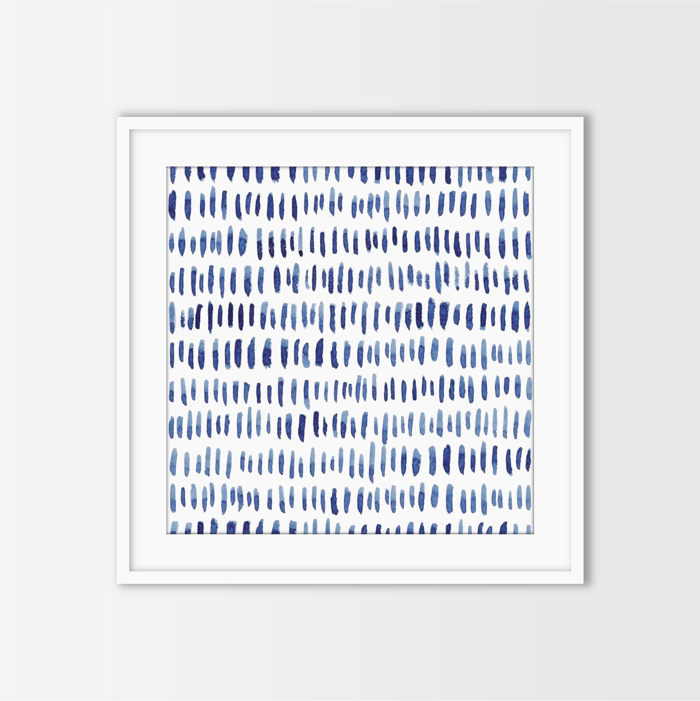 Blue Art Print Set 4 Navy Indigo Large Square Wall Art Etsy.de