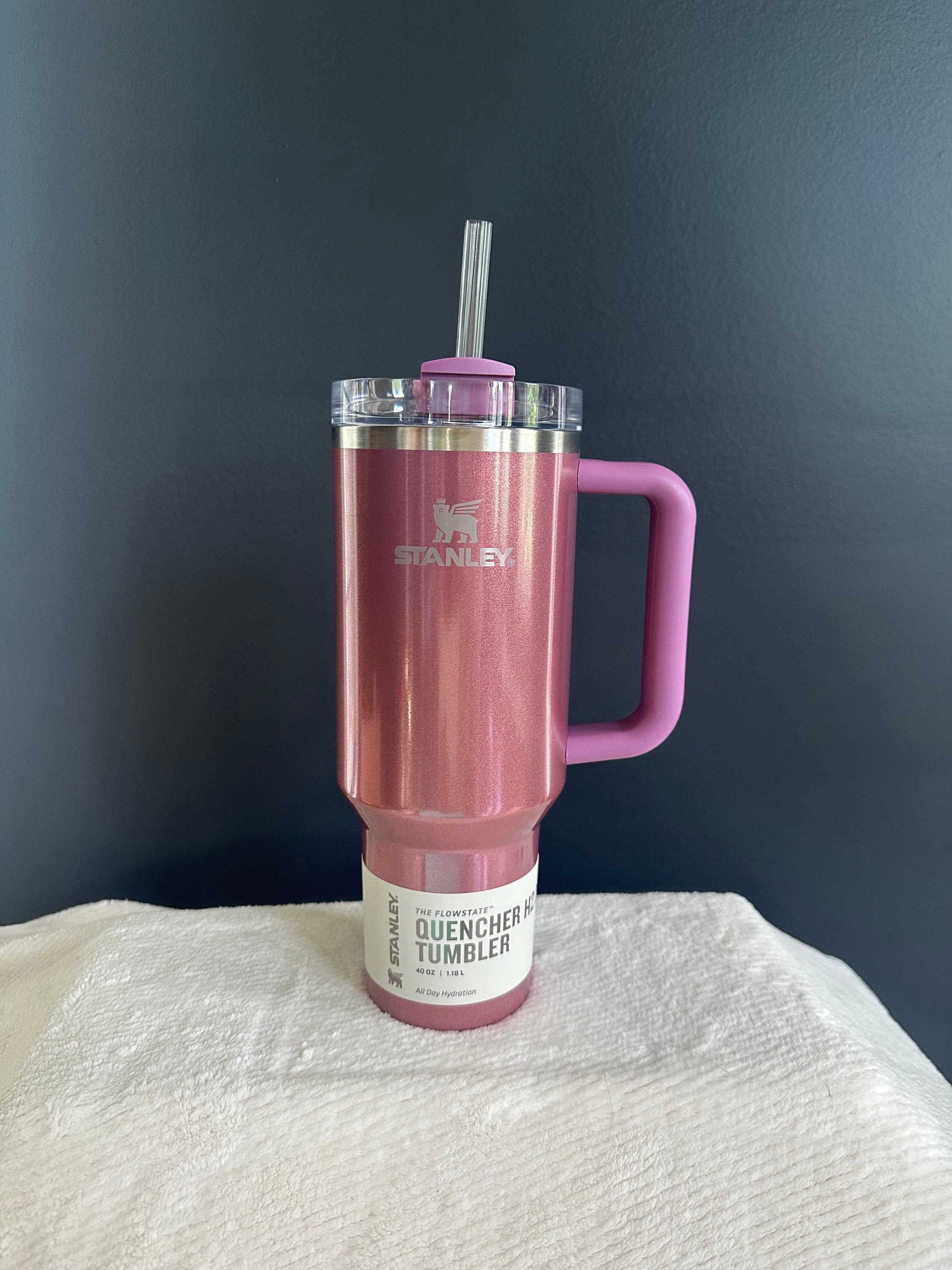 40oz Mauve Shimmer Stanley Tumbler - Etsy