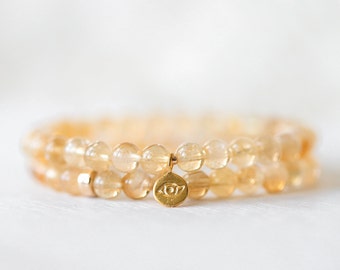 AAA Citrine Bracelet Reiki Charged 6mm