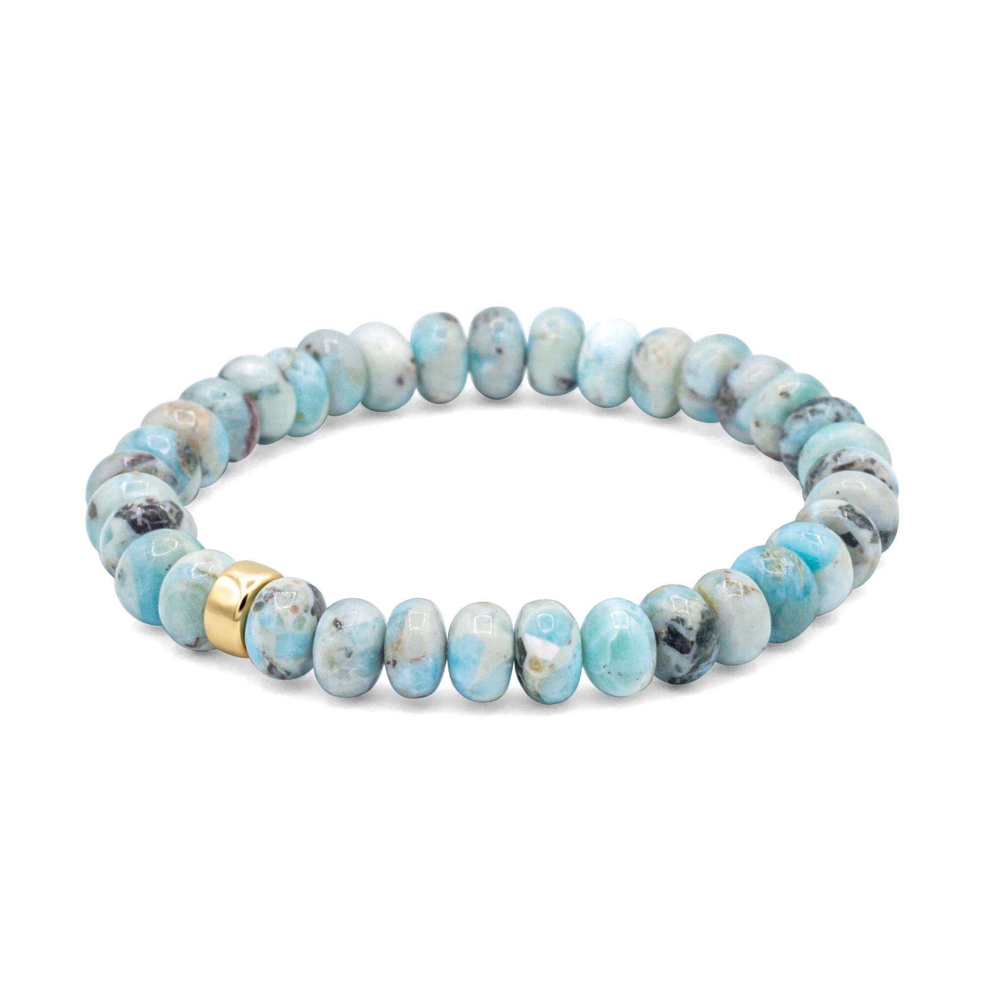 Larimar Bracelet | Genuine Larimar Bracelet [EBLM1293] | 100