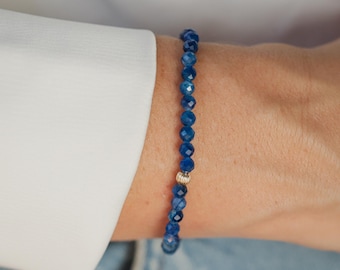 14K GOLD Kyanit Armband | AAAA Kyanit Armband | EBKM1936 Echter Kyanit AAA | Gold Kyanit Armband | echtes Kyanit Armband