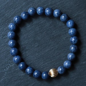 AAAA+ Blue Sapphire bracelet | Sapphire Bracelet Handmade | Dark Blue Sapphire | High Grade Gemstone Bracelet Sapphire Bracelet #0002