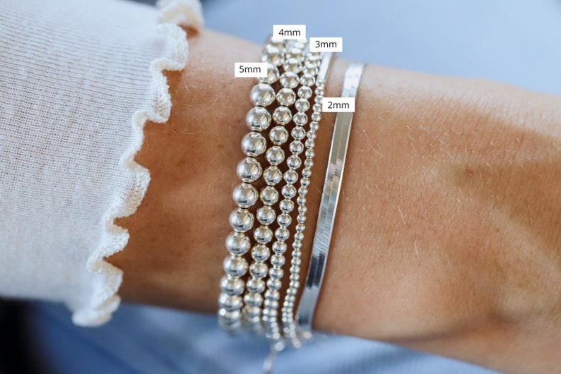 925 Sterling Silver Stretch Bracelet Womens Bracelets Etsy 925 Sterling Silver Stretch Bracelet Womens Bracelets Etsy