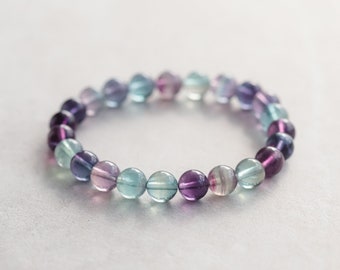 AAAA Fluorite Bracelet | rare top quality fluorite | Genuine Rainbow Fluorite Crystal, Natural Fluorite Crystal, best quality fluorite