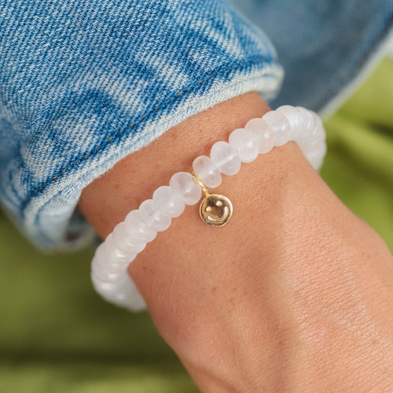 ZAVANA Pulsera Ajustable Para Mujer Con Piedras Azul Clare Y Circonitas - Oro Y Azul Cielo