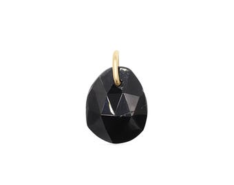 Black Onyx 14K Gold Pendant or Necklace – Strength & Protection