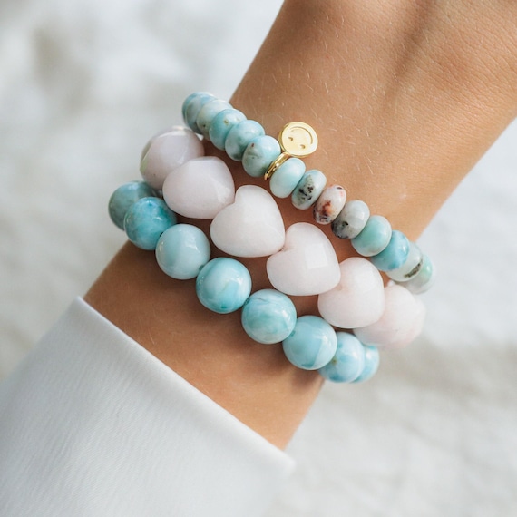 Larimar Bracelet | Genuine Larimar Bracelet [EBLM1293] | 100
