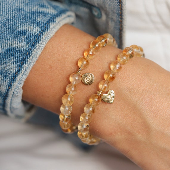 Genuine Citrine Gem Chip Bracelet Sterling Silver Genuine Citrine Gem Chip Bracelet Sterling Silver