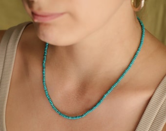 Collana Kingman con turchese - Oro 14 carati