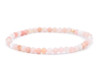 14K Pink Opal bracelet | Pink Opal beaded bracelet | Pink opal bracelet [EBPP1277] | Pink Opal beaded bracelet | natural pink opal